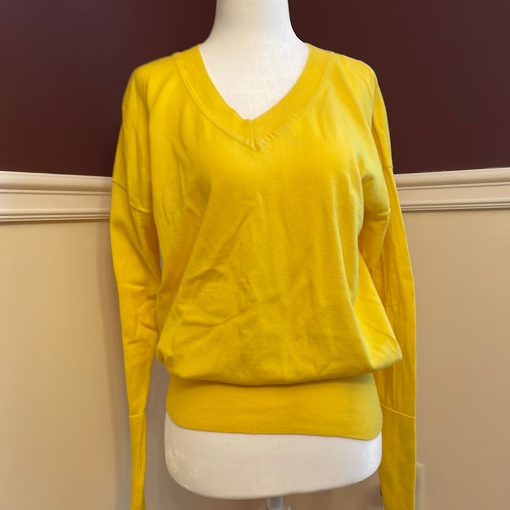 Cabi Canary Yellow Sweater